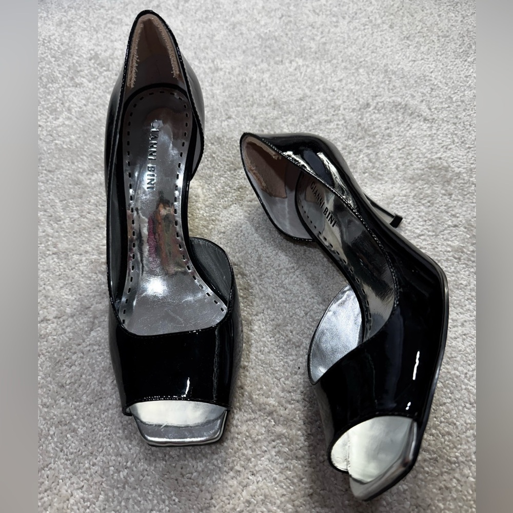 Gianni Bini Black Peep Toe Heels size 8.5